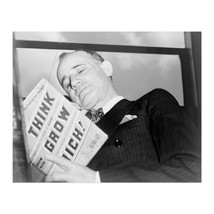 1937 Napoleon Hill Holding His Book Think and Grow Rich Print Photo Wall Art - £13.42 GBP+