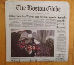 &#39;We Brought It Home&#39; Boston Globe Newspaper, Tom Brady, Super Bowl Parad... - $8.71