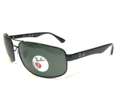 Ray-Ban Sunglasses RB3445 002/58 Black Wrap Frames with Green Polarized Lenses - £95.75 GBP