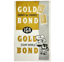 1960-70s Gold Bond Stamp Book Unused Vintage Canada IGA Toronto Booklet F12 - $19.99