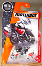 2016 Matchbox Rescue 78/125 BMW R1200 RTV Police White-Black w/Black MC3 Spokes - £7.74 GBP