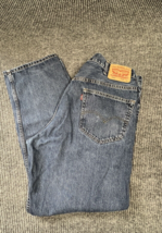 Levis 550 Jeans Mens 38x32 Blue Denim Pants Cotton WORKWEAR Regular Fit READ  - £19.92 GBP
