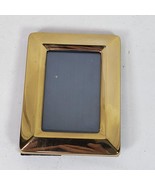 Vintage Picture Frame Gold Tone Heavy 4.5x3.5 Inch Fits 3x2 Inch Photo - $19.14 CAD