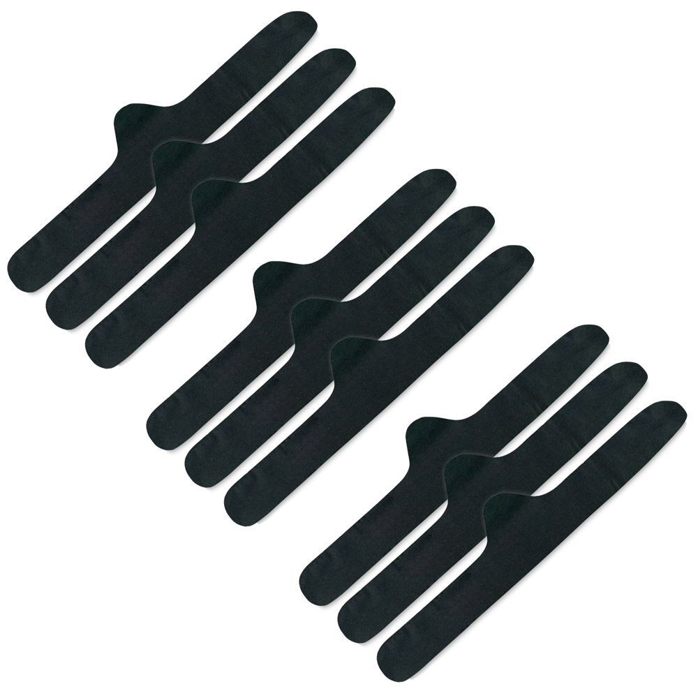100% Pure Bamboo Cotton Bra Liner (Black, 9-pk, L) - Wicking, antibacterial
