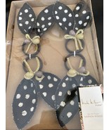 Nicole Miller Easter Bunny Rabbit Ears Napkin Rings 2 4 6 8 10 12 Polka ... - $23.74