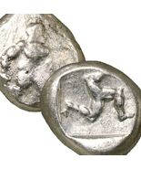 HOPLITE Nude Hoplite Warrior/Triskeles. Aspendos. 450 BC Rare Ancient Gr... - $517.93 CAD