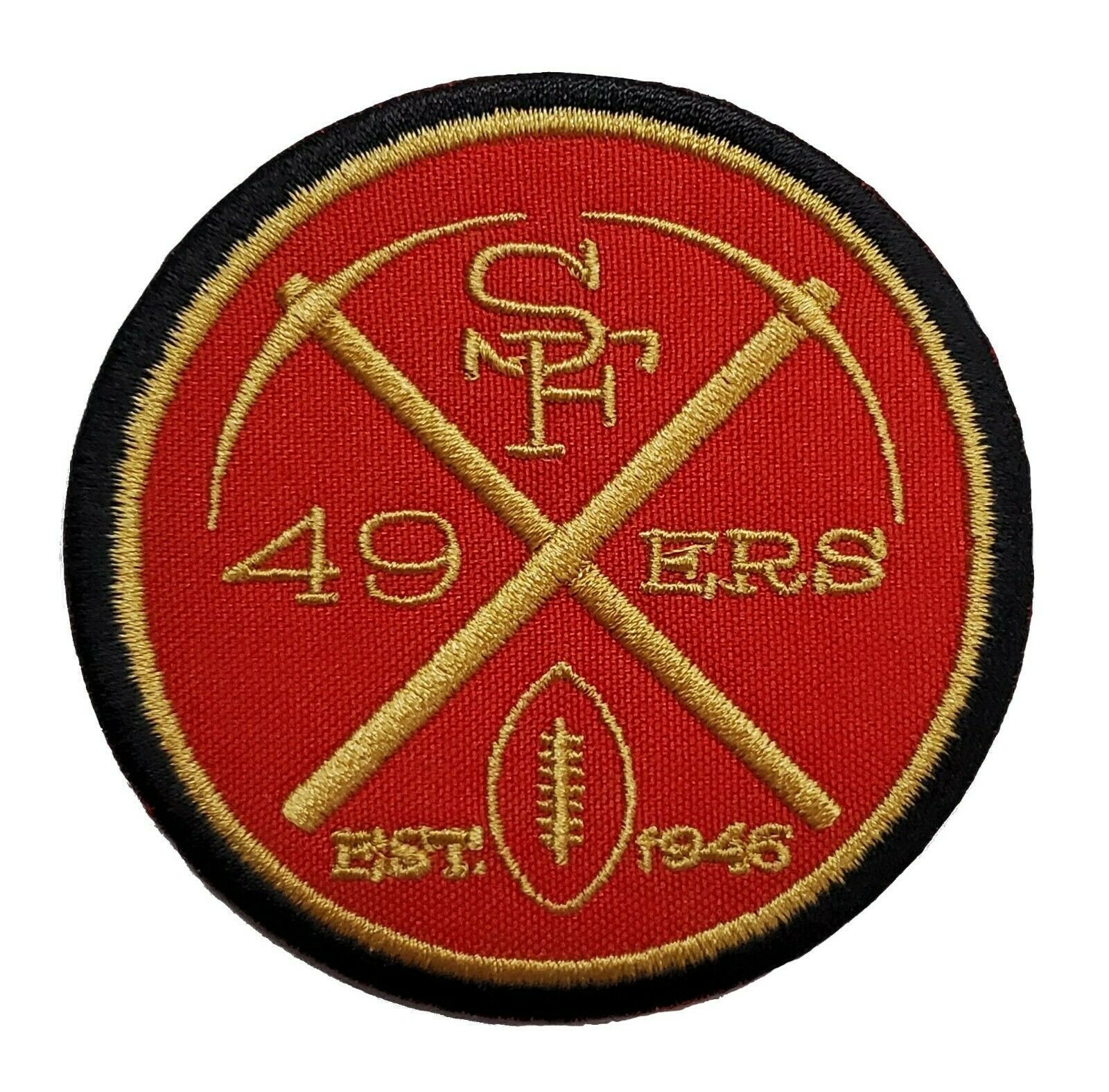 San Francisco 49ers NFL Retro Super Bowl NFL Football Embroidered Iron On Patch - £6.19 GBP