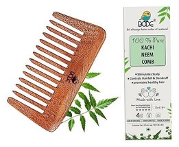 Natural Pure Neem Wood Wide Tooth For Hair Growth For Women And Men - £7.83 GBP