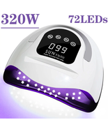 Big Power UV LED Lamp for Nails  Gel Polish Drying Lamp for Manicure - £22.20 GBP