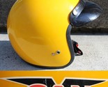 Vintage yellow XL V500 Motorcycle Helmet CAN ATV visor GOOD INSIDE COND - $94.99