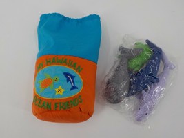 Regency Toys My Hawaiian Oc EAN Friends Playbag W/ 4 Stuffies Turtle Whale Shark - £8.01 GBP