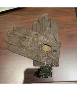 Men Driving Gloves Unlined Leather Brown Small No Tariffs For USA Customers - $9.45