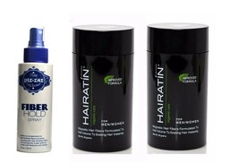Hairatin Revolution 2x Hair Fibers +piz zaz Hold Spray+FREE ITAY Brow Bu  kit - £151.56 GBP