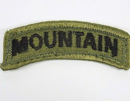 Vintage US Army MOUNTAIN Shoulder SSI Tab Patch Insignia - $3.46