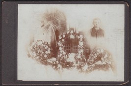 Funeral Memorial Cabinet Card Photo of Handsome Young Deceased Boy - £24.35 GBP