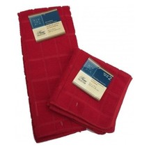Microfiber Dish Towel &amp; Dish Rag Set Window Pane Style Dishcloth Pack of... - £6.74 GBP