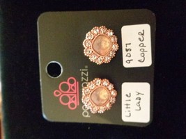 Paparazzi Earrings (new) Little Lady/Copper 9087 - $8.61