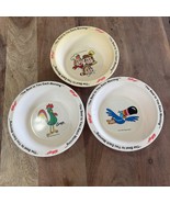Vintage Kellogg’s Cereal Bowls, Complete 1995 Collector Set Of 3 Plastic... - €15,51 EUR