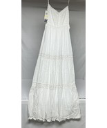NWT XOXO Long White Casual Maxi Dress Smocked Sleeveless Women’s Sz M Em... - $21.41