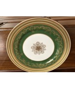 Antique Wm GUERIN LIMOGES 9.75” Plates  Green Gold Encrusted 1800’s Set 4 - €562,84 EUR