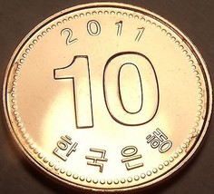 Gem Brilliant Unc South Korea 2011 10 Won~Pagoda at Pul Guk Temple - £2.45 GBP