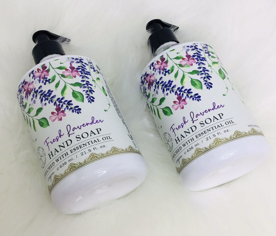 2 Fresh Lavenders  Cleansing HAND SOAP Wash ~ AMALFI TILE - $30.81