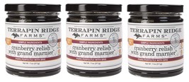 Terrapin Ridge Farms Cranberry Relish with Grand Marnier (tm), 3-Pack 11... - £25.69 GBP