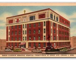 Bishop Clarkson Memorial Hospital Omaha Nebraska NE UNP Linen Postcard O17 - $5.89