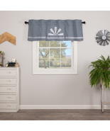 Windmill Window Valance in slate blue - $32.00