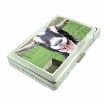 Funny Face Animals D8 100&#39;s Size Cigarette Case with Built in Lighter Goat - £17.09 GBP