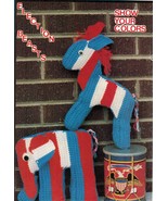 Patriotic Vote Republican Democrat American Flag Election Knit Crochet P... - £9.37 GBP