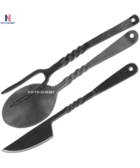 Forged Blacksmith Medieval Dining Hall Eating Utensils Viking Feastware - €24,60 EUR