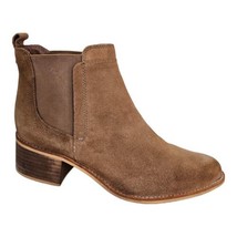 Crevo Maeva Chestnut Brown Suede Ankle Chelsea Boot Women&#39;s Size 9.5M - £26.92 GBP