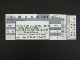 Harlem Globetrotters 2009 World Tour Ticket United Center Chicago Illinois - £7.88 GBP