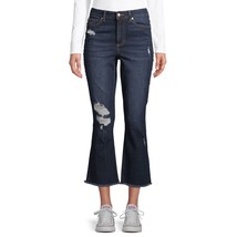 No Boundaries Juniors&#39; Crop Kick Flare Jeans Size 11 Color Dark Wash - £19.48 GBP