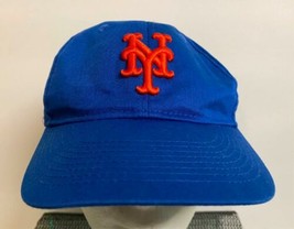 NY New York Mets Hat Cap Youth Size Blue / Orange Lettering MLB Pre-Owned - £10.27 GBP