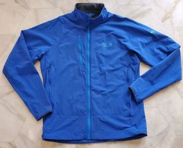 Mountain Hardwear Jacket Zip Up Mens Large 1501991 Windbreaker Softshell BLUE - £27.13 GBP