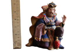 Kirkland Nativity 75177 Replacement Porcelain Kneel Wiseman Magi 6.25&quot; B... - $230.36 MXN