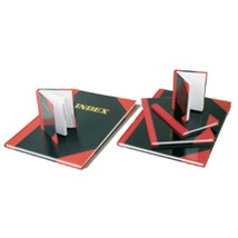 Indexed A5 Notebook A-Z 100-Leaf (Black &amp; Red) - $23.06