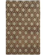 Maddox 5650 Hand Knotted Wool Runner Rug, Brown - 42 ft. 6 in. x 10 ft. - £324.30 GBP