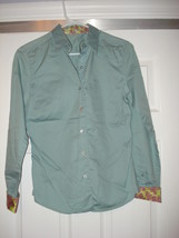 Robert Graham Button Down Shirt with Paisley Cuffs &amp; Collar Size 6 Excel... - £19.18 GBP