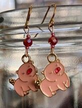 Cute Pink Pig Earrings - $10.00