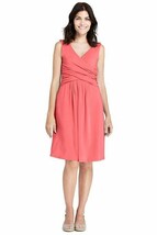 Lands End Women&#39;s Sleeveless Fit and Flare Dress Light Watermelon Sorbet... - €34,98 EUR