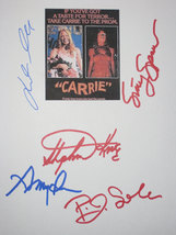 Carrie Signed Movie Film Screenplay Script X5 Autographs Stephen King Sissy Spac - £15.79 GBP