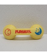 Vintage Playskool 4.5&quot; Yellow Phone Rattle Sun Moon Baby Toy - $459.47 MXN