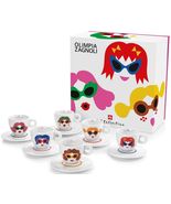 ILLY ART COLLECTION Coffee Set Olimpia Zagnoli - 6 Cappuccino + 6 Saucers - $429.95