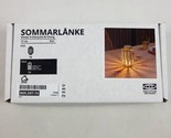 IKEA Table Lamps Battery Operated Outdoor/Indoor Beige  7&quot; SOMMARLÅNKELE - $19.79