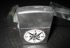 Vintage Marlboro Compass Zippo Green Powder Style Lighter U.S.A Bradford Pa Made - $31.99