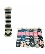 6 Womens Sherpa Socks Animals Warm Soft Christmas Holiday Gifts Sox Pres... - £39.54 GBP