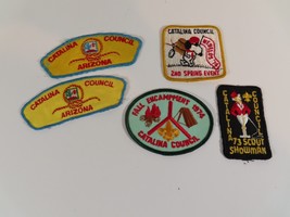 Catalina Council Boy Scouts Patch Lot (5 Total) Arizona BSA VTG 1973-74 - £15.53 GBP